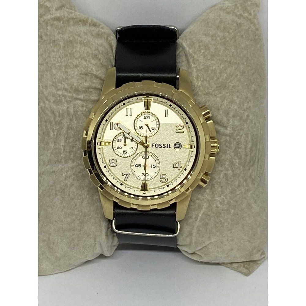 Fossil FS4867 Men's Gold Stainless Steel Analog Di